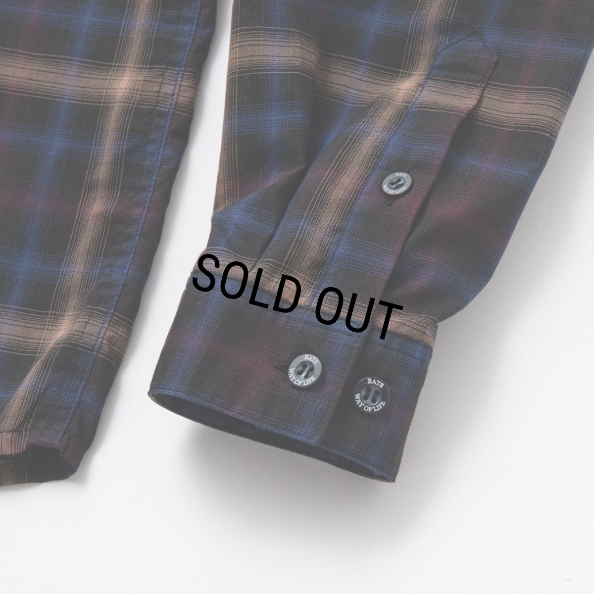 画像6: 【30%OFF】RATS/OMBRE CHECK SHIRT（BLACK CHECK）［オンブレチェックシャツ-24春夏］ (6)