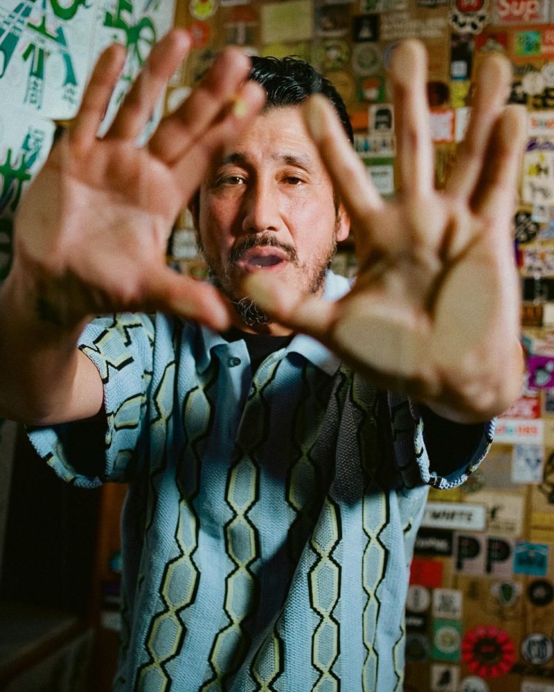 画像3: WACKO MARIA/STRIPED JACQUARD SUMMER KNIT POLO SHIRT（BLUE）［ストライプジャガードサマーニットポロシャツ-24春夏］