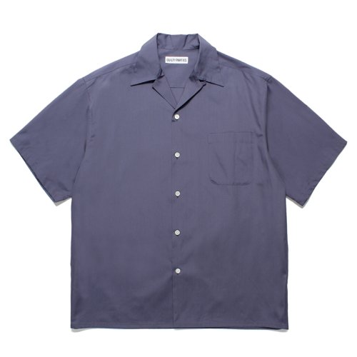 他の写真1: WACKO MARIA/TESSITURA MONTI / OPEN COLLAR SHIRT（NAVY）［オープンカラーシャツ-24春夏］