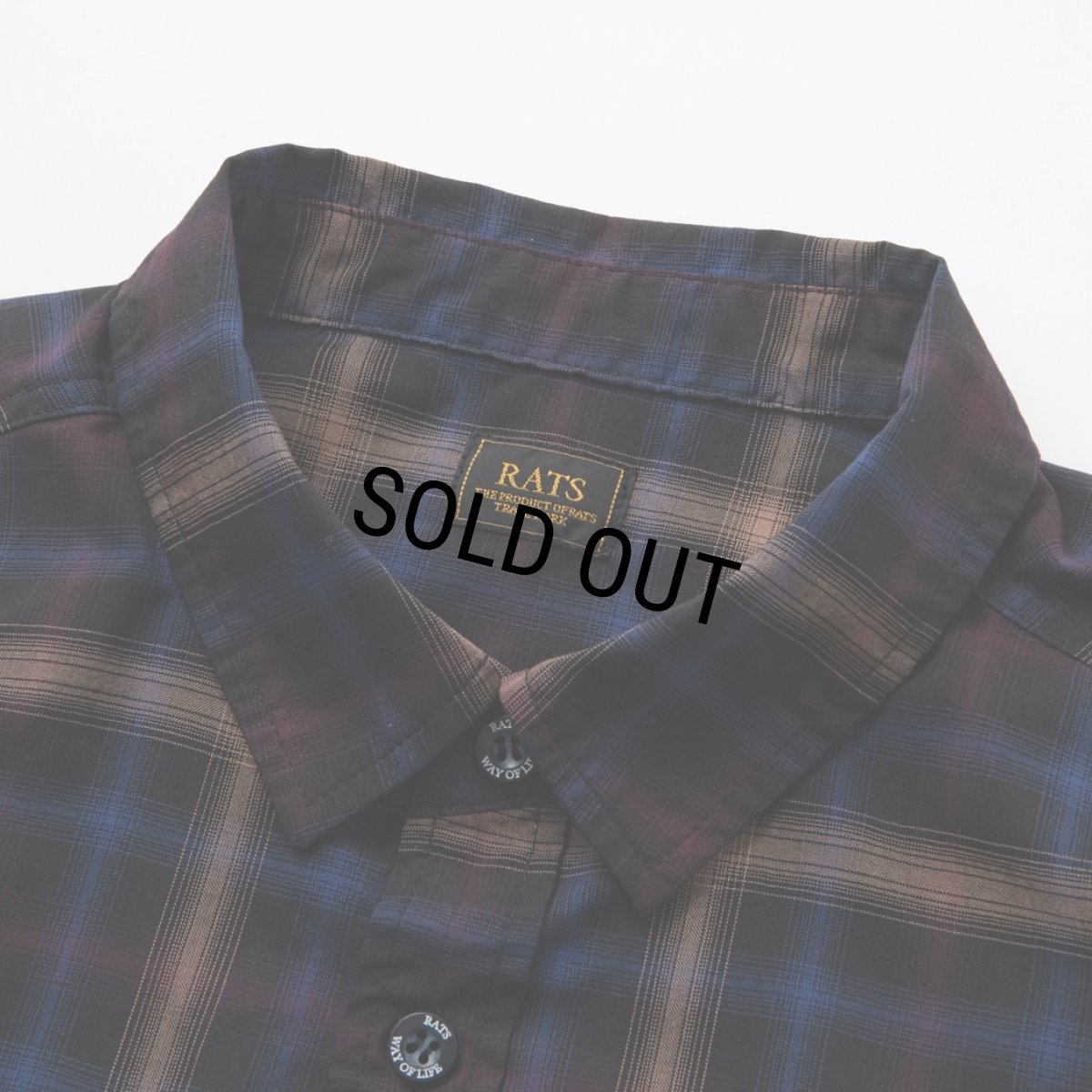 画像3: 【30%OFF】RATS/OMBRE CHECK SHIRT（BLACK CHECK）［オンブレチェックシャツ-24春夏］ (3)