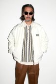 画像2: WACKO MARIA/STRIPED JACQUARD SUMMER KNIT POLO SHIRT（BEIGE）［ストライプジャガードサマーニットポロシャツ-24春夏］ (2)