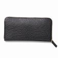 画像2: WACKO MARIA/SPEAK EASY / EMBOSS LEATHER ROUND ZIP LONG WALLET（LIZARD）［ラウンドジップロングウォレット-24春夏］ (2)