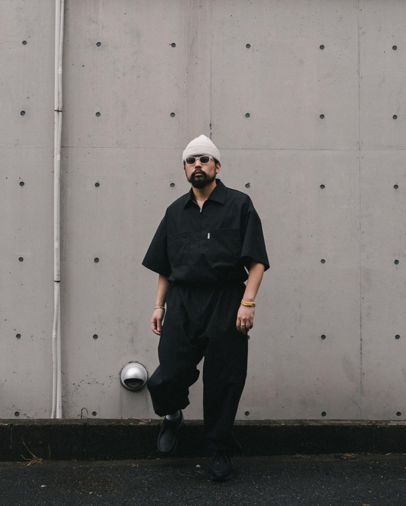 画像3: COOTIE PRODUCTIONS/Polyester Typewriter Error Fit Jump Suits（Black）［エラーフィットジャンプスーツ-24春夏］