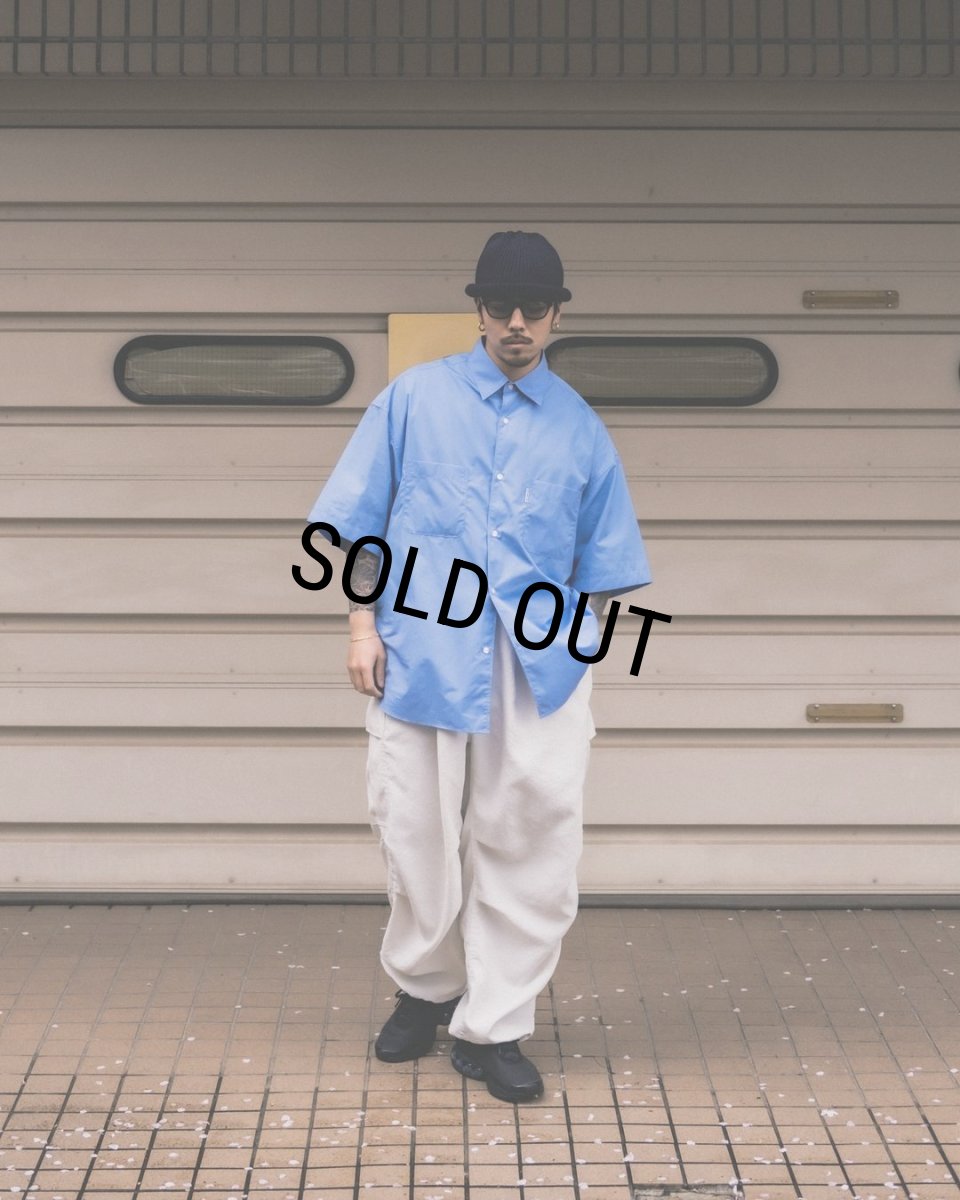 画像2: COOTIE PRODUCTIONS/120/2 Broad S/S Shirt（Saxe）［ブロードシャツ-24春夏］ (2)