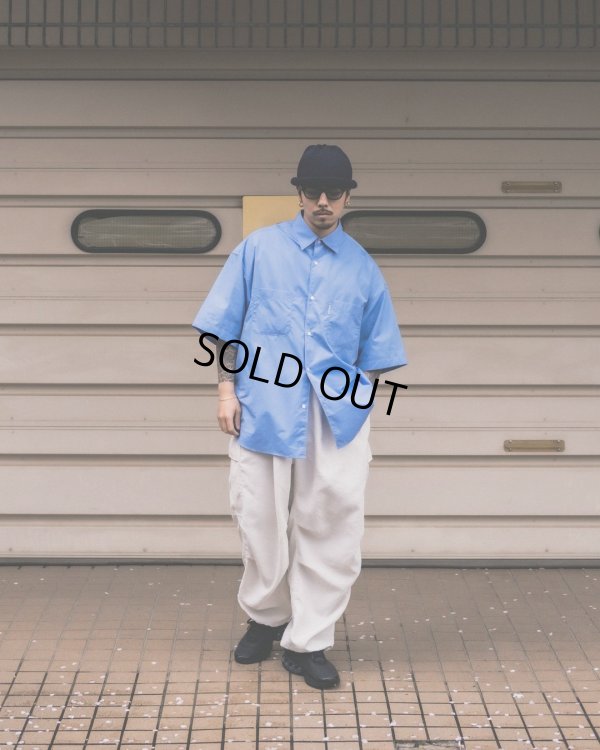 画像2: COOTIE PRODUCTIONS/120/2 Broad S/S Shirt（Saxe）［ブロードシャツ-24春夏］