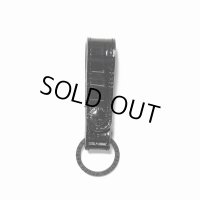 WACKO MARIA/EMBOSS LEATHER KEY HOLDER（CROCODILE）（BLACK/BLACK）［レザーキーホルダー-24秋冬］