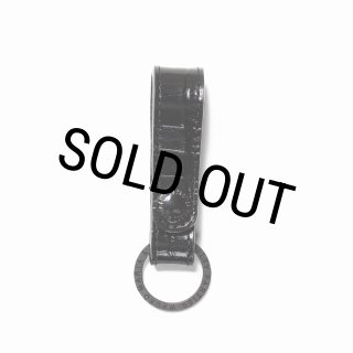 WACKO MARIA/EMBOSS LEATHER KEY HOLDER（CROCODILE）（BLACK/BLACK