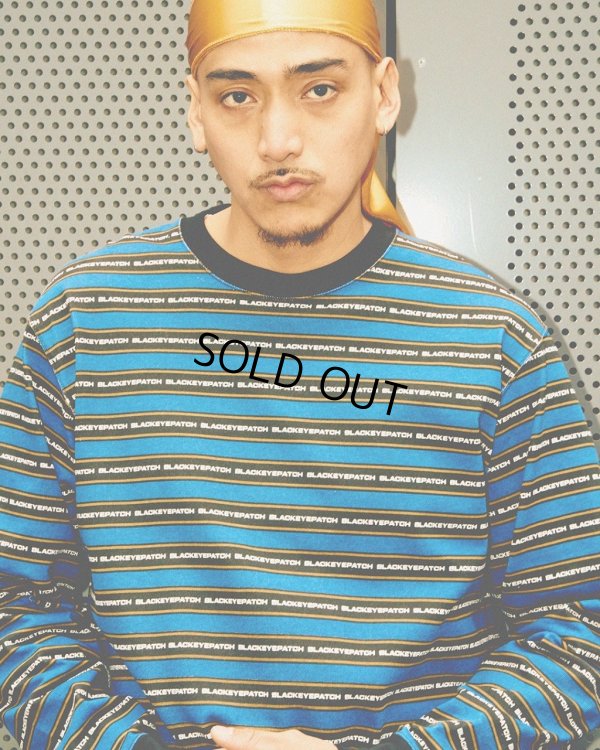 画像3: BlackEyePatch/TACTIC SANS STRIPED L/S TEE（BLUE）