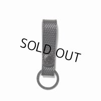 WACKO MARIA/EMBOSS LEATHER KEY HOLDER（LIZARD）（BLACK/BLACK）［レザーキーホルダー-24秋冬］
