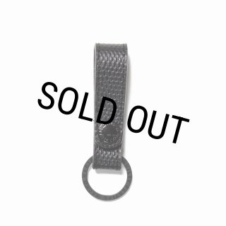 WACKO MARIA/EMBOSS LEATHER KEY HOLDER（LIZARD）（BLACK/BLACK