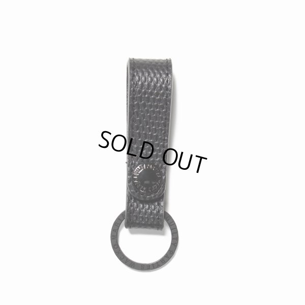 画像1: WACKO MARIA/EMBOSS LEATHER KEY HOLDER（LIZARD）（BLACK/BLACK）［レザーキーホルダー-24秋冬］