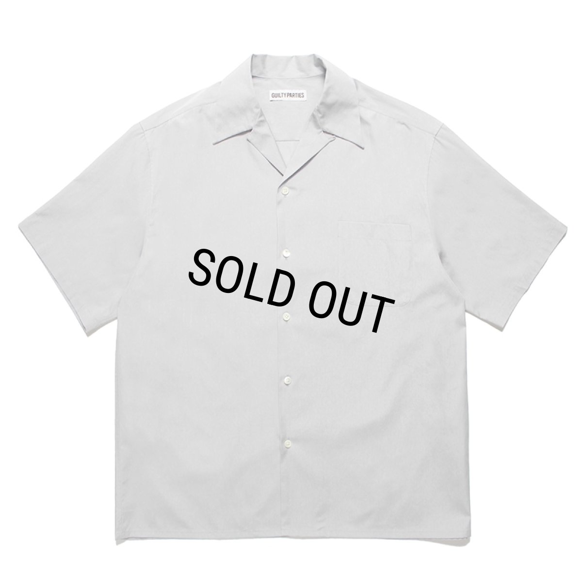 画像1: WACKO MARIA/TESSITURA MONTI / OPEN COLLAR SHIRT（GRAY）［オープンカラーシャツ-24春夏］ (1)