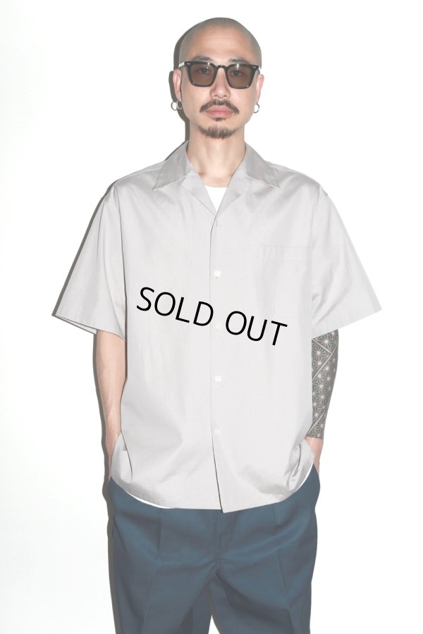 画像2: WACKO MARIA/TESSITURA MONTI / OPEN COLLAR SHIRT（NAVY）［オープンカラーシャツ-24春夏］