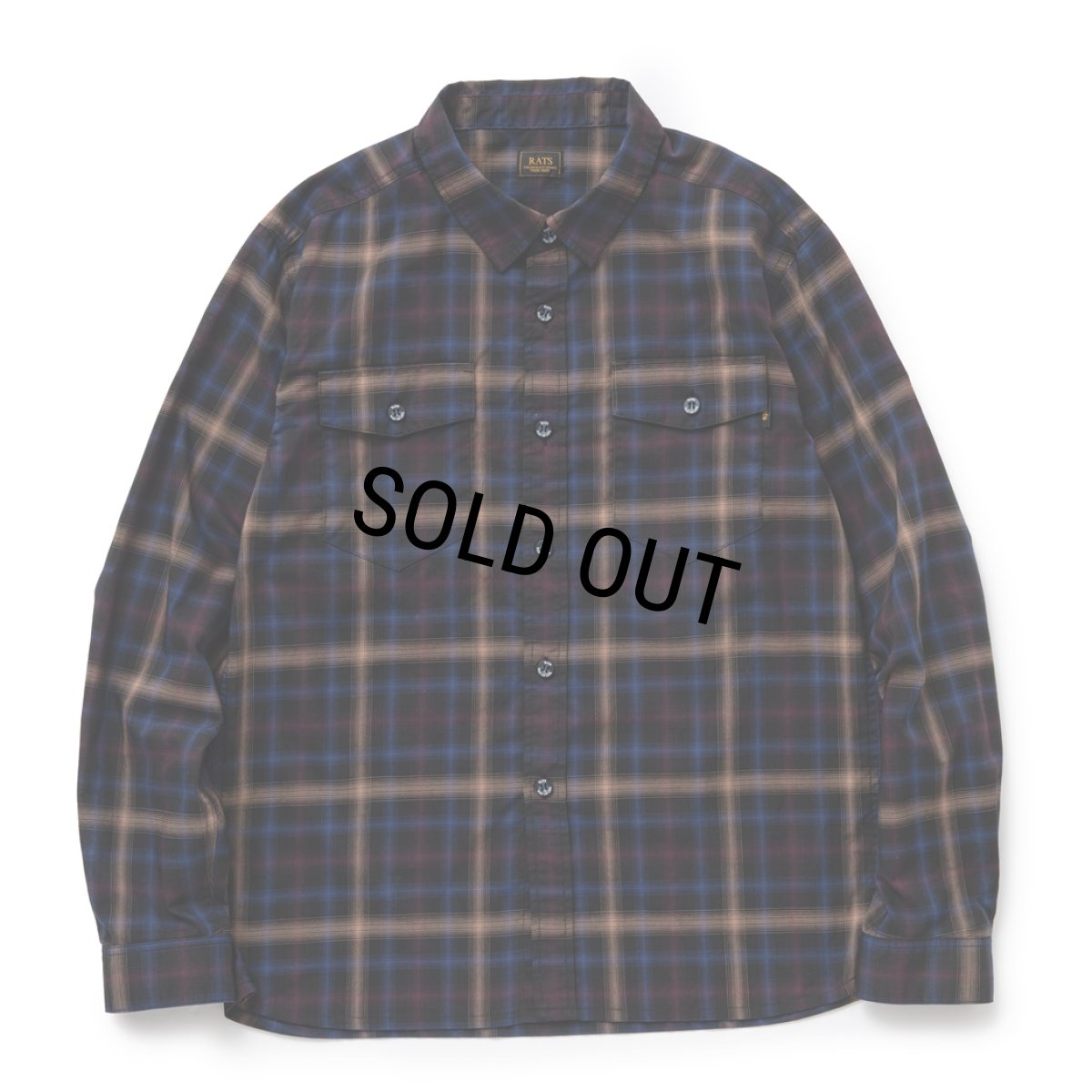 画像1: 【30%OFF】RATS/OMBRE CHECK SHIRT（BLACK CHECK）［オンブレチェックシャツ-24春夏］ (1)