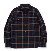 【30%OFF】RATS/OMBRE CHECK SHIRT（BLACK CHECK）［オンブレチェックシャツ-24春夏］