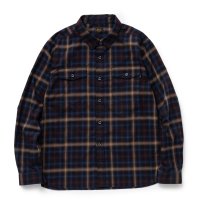 RATS/OMBRE CHECK SHIRT（BLACK CHECK）［オンブレチェックシャツ-24春夏］