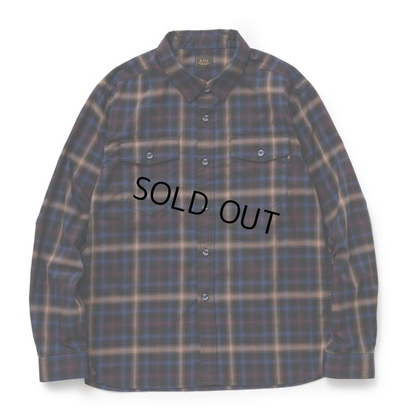 画像1: 【30%OFF】RATS/OMBRE CHECK SHIRT（BLACK CHECK）［オンブレチェックシャツ-24春夏］