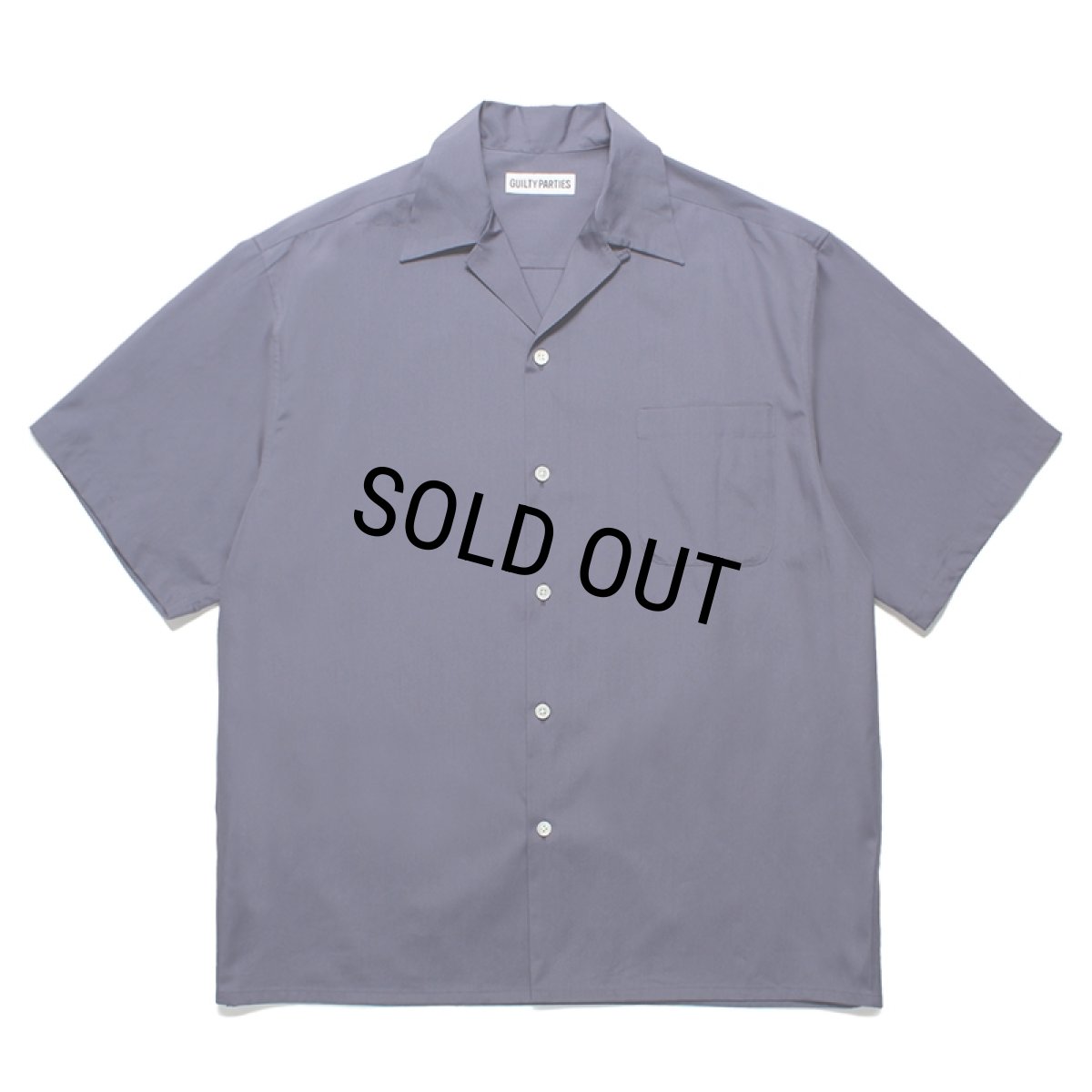 画像1: WACKO MARIA/TESSITURA MONTI / OPEN COLLAR SHIRT（NAVY）［オープンカラーシャツ-24春夏］ (1)