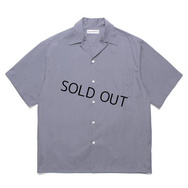 画像1: WACKO MARIA/TESSITURA MONTI / OPEN COLLAR SHIRT（NAVY）［オープンカラーシャツ-24春夏］