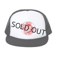 PORKCHOP/STENCIL CS MESH CAP（WHITE/BLACK）［メッシュキャップ-23秋冬］
