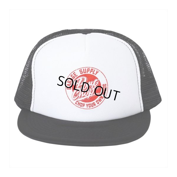 画像1: PORKCHOP/STENCIL CS MESH CAP（WHITE/BLACK）［メッシュキャップ-23秋冬］