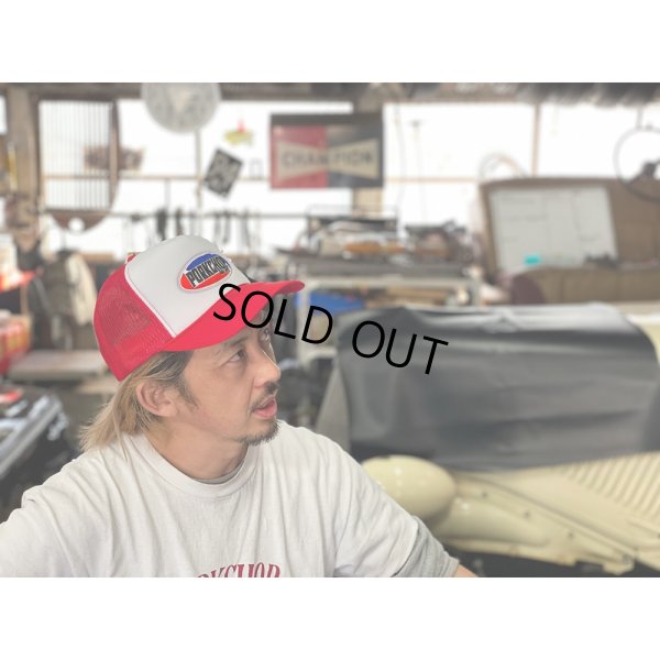 画像4: PORKCHOP/2nd OVAL MESH CAP（WHITE/RED）［メッシュキャップ-24春夏］