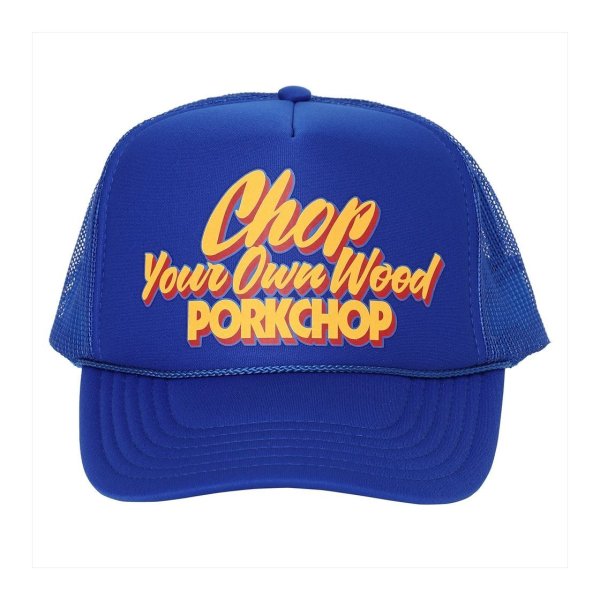 画像1: PORKCHOP/CHOP YOUR OWN WOOD CAP（BLUE）［メッシュキャップ-23秋冬］