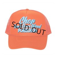 PORKCHOP/CHOP YOUR OWN WOOD CAP（ORANGE）［メッシュキャップ-23秋冬］