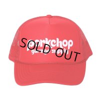 PORKCHOP/WHEEL LOGO MESH CAP（RED）［メッシュキャップ-23秋冬］