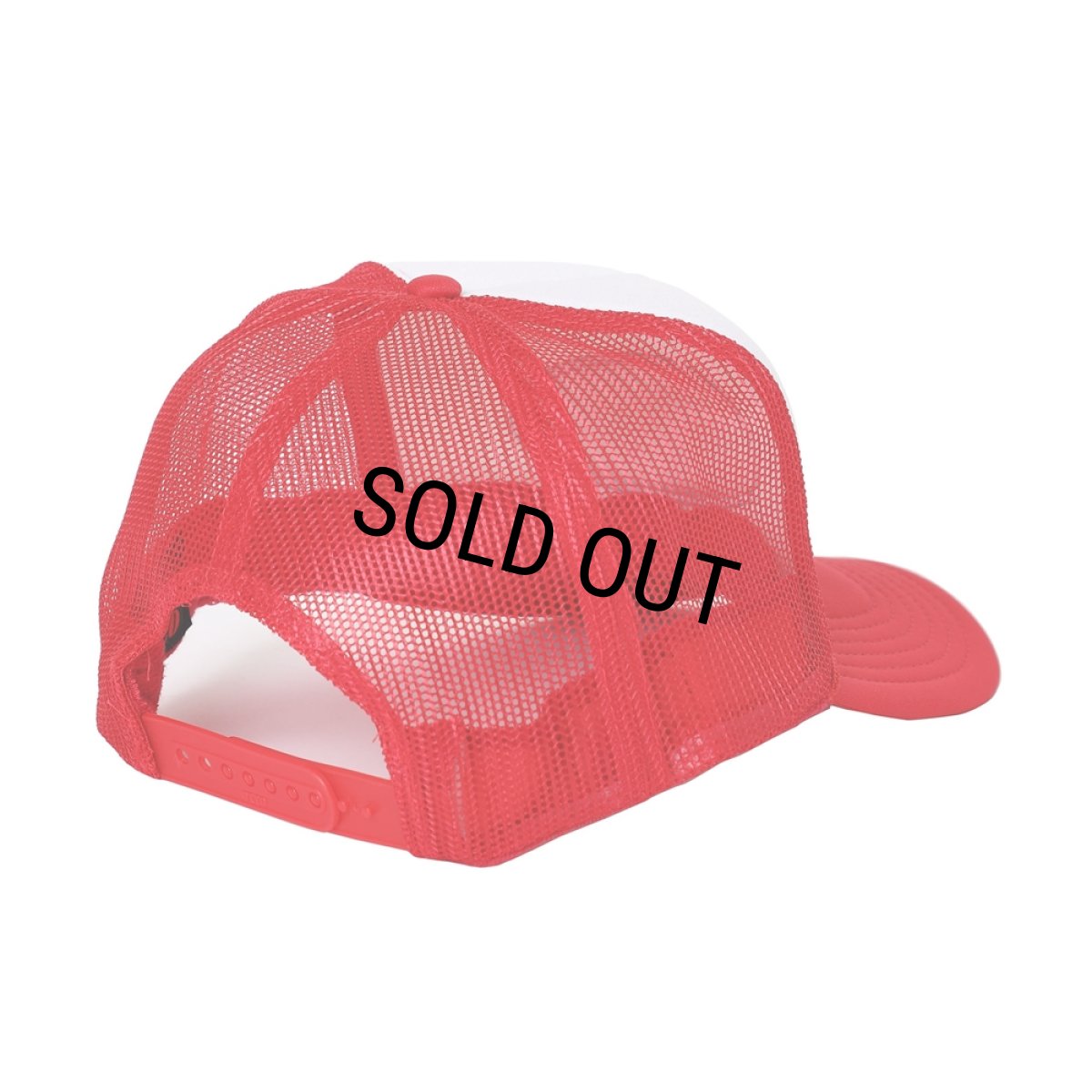 画像2: PORKCHOP/2nd OVAL MESH CAP（WHITE/RED）［メッシュキャップ-24春夏］ (2)