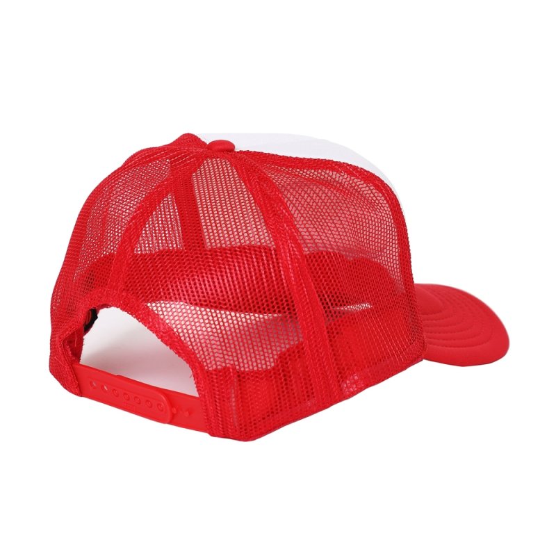 画像2: PORKCHOP/2nd OVAL MESH CAP（WHITE/RED）［メッシュキャップ-24春夏］