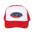 PORKCHOP/2nd OVAL MESH CAP（WHITE/RED）［メッシュキャップ-24春夏］
