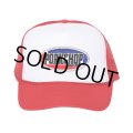 PORKCHOP/2nd OVAL MESH CAP（WHITE/RED）［メッシュキャップ-24春夏］