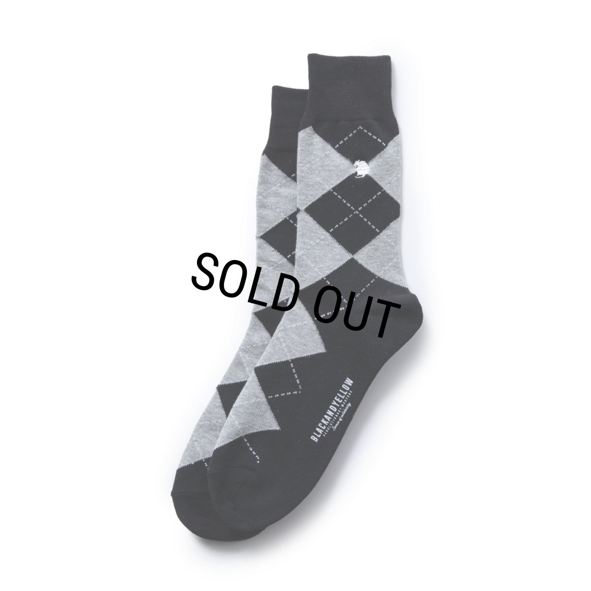 画像1: 【40%OFF】RATS/COTTON ACRYLIC ARGYLE SOCKS（BLACK）［ソックス-24春夏］ (1)