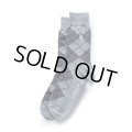 RATS/COTTON ACRYLIC ARGYLE SOCKS（GRAY）［ソックス-24春夏］
