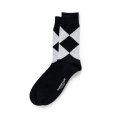 画像1: RATS/50'S EGYPTIAN COTTON ARGYLE SOCKS（BLACK）［ソックス-24春夏］ (1)