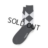 【30%OFF】RATS/50'S EGYPTIAN COTTON ARGYLE SOCKS（BLACK）［ソックス-24春夏］