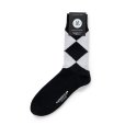 画像3: 【30%OFF】RATS/50'S EGYPTIAN COTTON ARGYLE SOCKS（BLACK）［ソックス-24春夏］ (3)