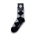 画像3: RATS/COTTON ACRYLIC ARGYLE SOCKS（BLACK）［ソックス-24春夏］ (3)