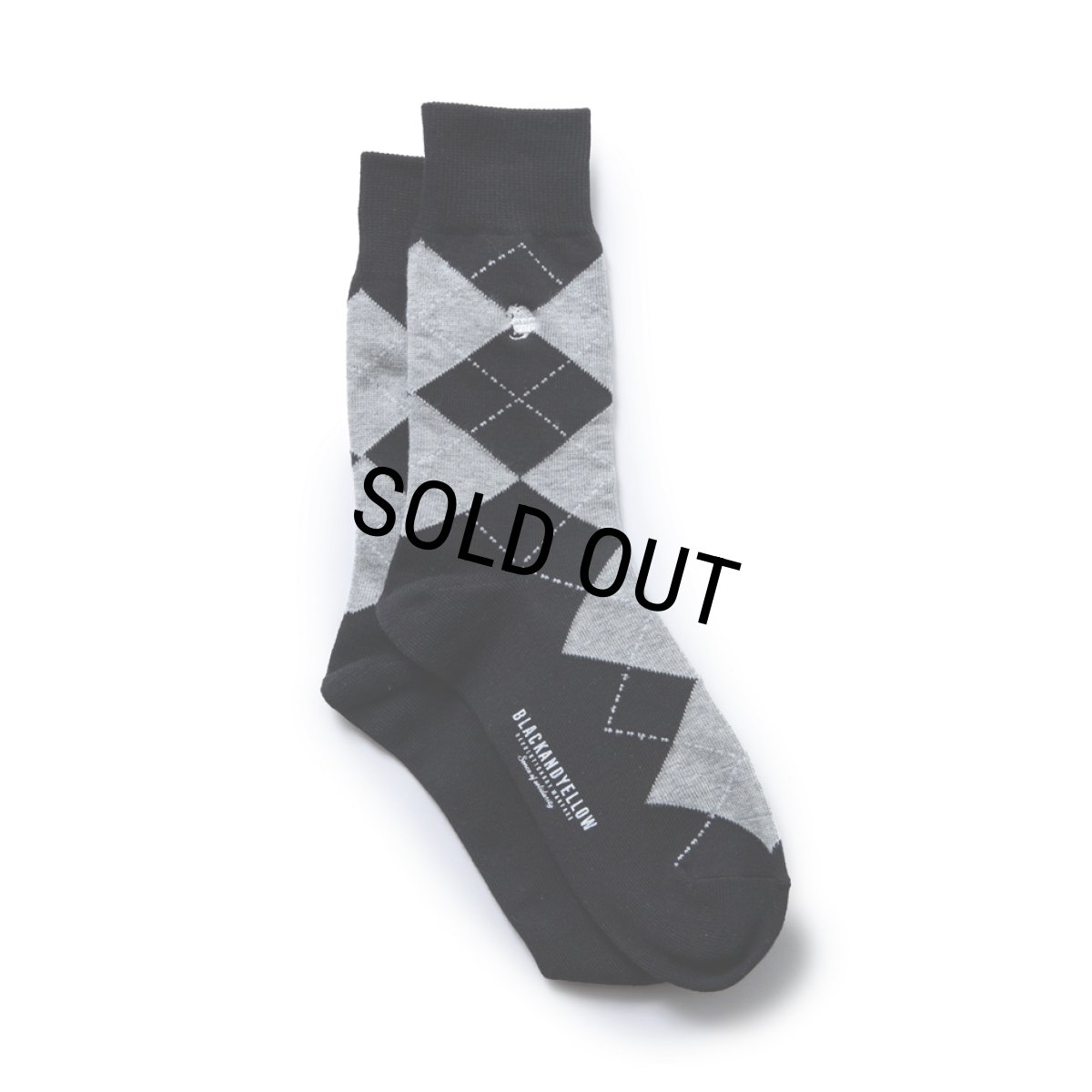 画像2: 【40%OFF】RATS/COTTON ACRYLIC ARGYLE SOCKS（BLACK）［ソックス-24春夏］ (2)