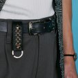 画像6: CALEE/STUDS LEATHER SNAP KEY RING（BLACK）［スナップレザーキーリング-24春夏］