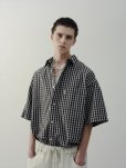 画像4: COOTIE PRODUCTIONS/Dobby Check S/S Shirt（Black）［ドビーチェックシャツ-24春夏］ (4)