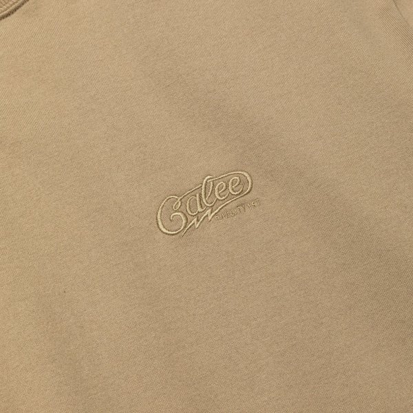 画像3: 【30%OFF】CALEE/EMBROIDERY DROP SHOULDER S/S TEE（BEIGE）［ドロップショルダー刺繍T-24春夏］