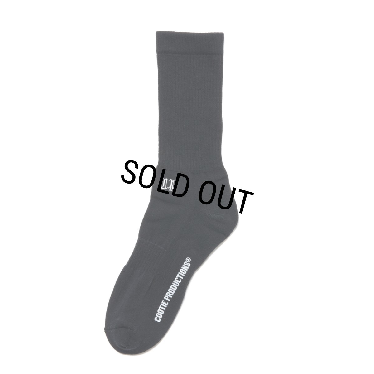 画像1: COOTIE PRODUCTIONS/Raza Middle Socks（Black）［ミドルソックス-24春夏］ (1)