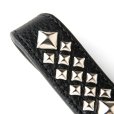 画像3: CALEE/STUDS LEATHER SNAP KEY RING（BLACK）［スナップレザーキーリング-24春夏］