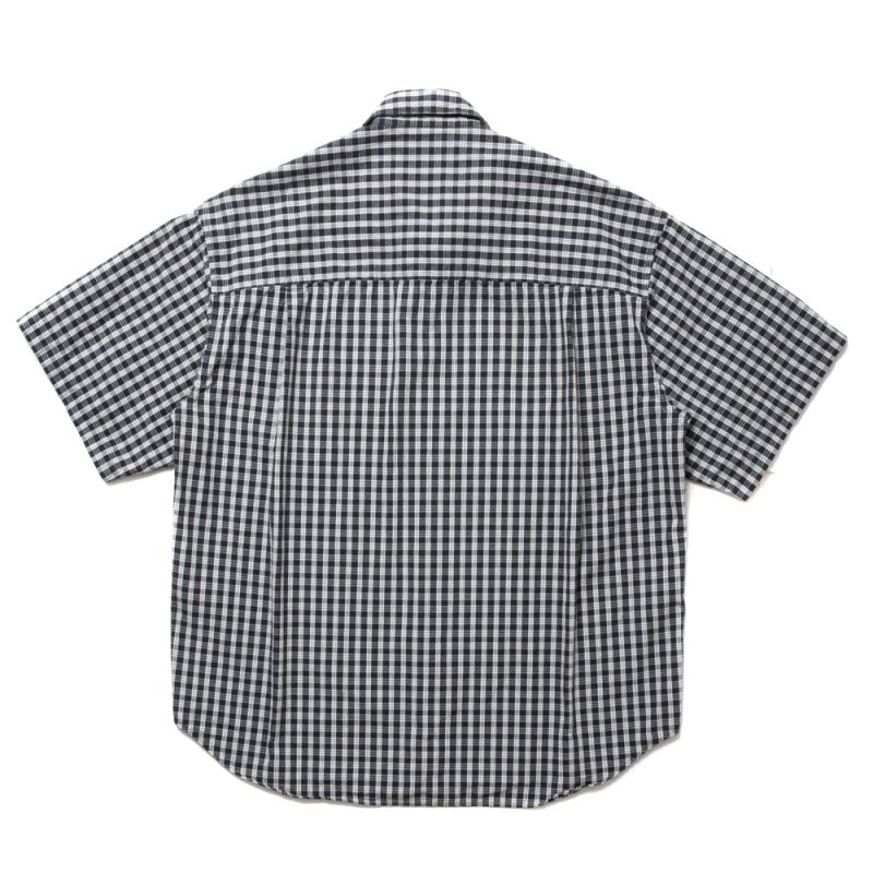 画像2: COOTIE PRODUCTIONS/Dobby Check S/S Shirt（Black）［ドビーチェックシャツ-24春夏］
