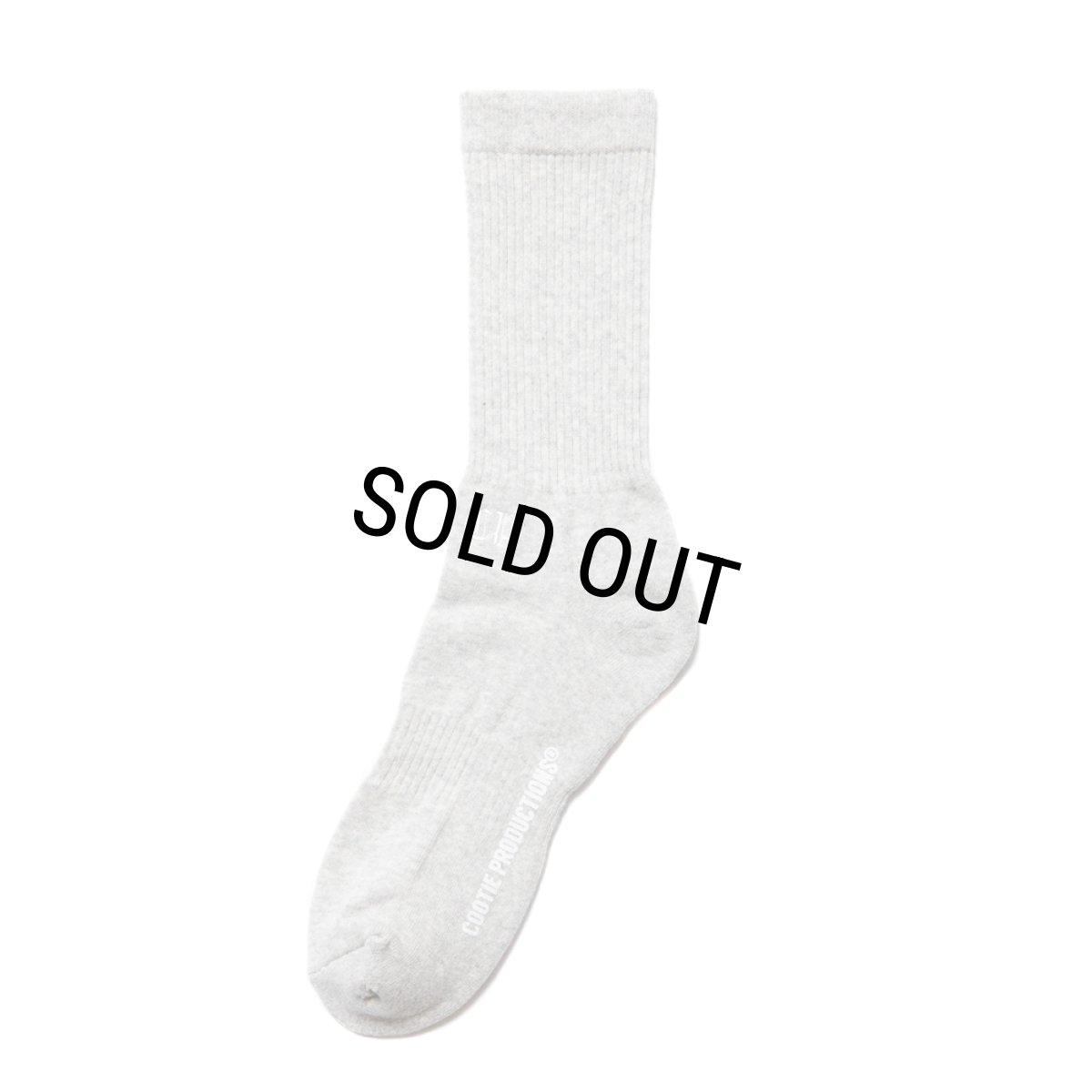 画像1: COOTIE PRODUCTIONS/Raza Middle Socks（Ash Gray）［ミドルソックス-24春夏］ (1)