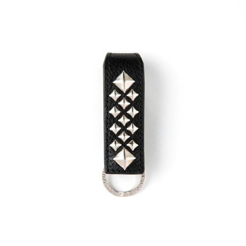 他の写真1: CALEE/STUDS LEATHER SNAP KEY RING（BLACK）［スナップレザーキーリング-24春夏］