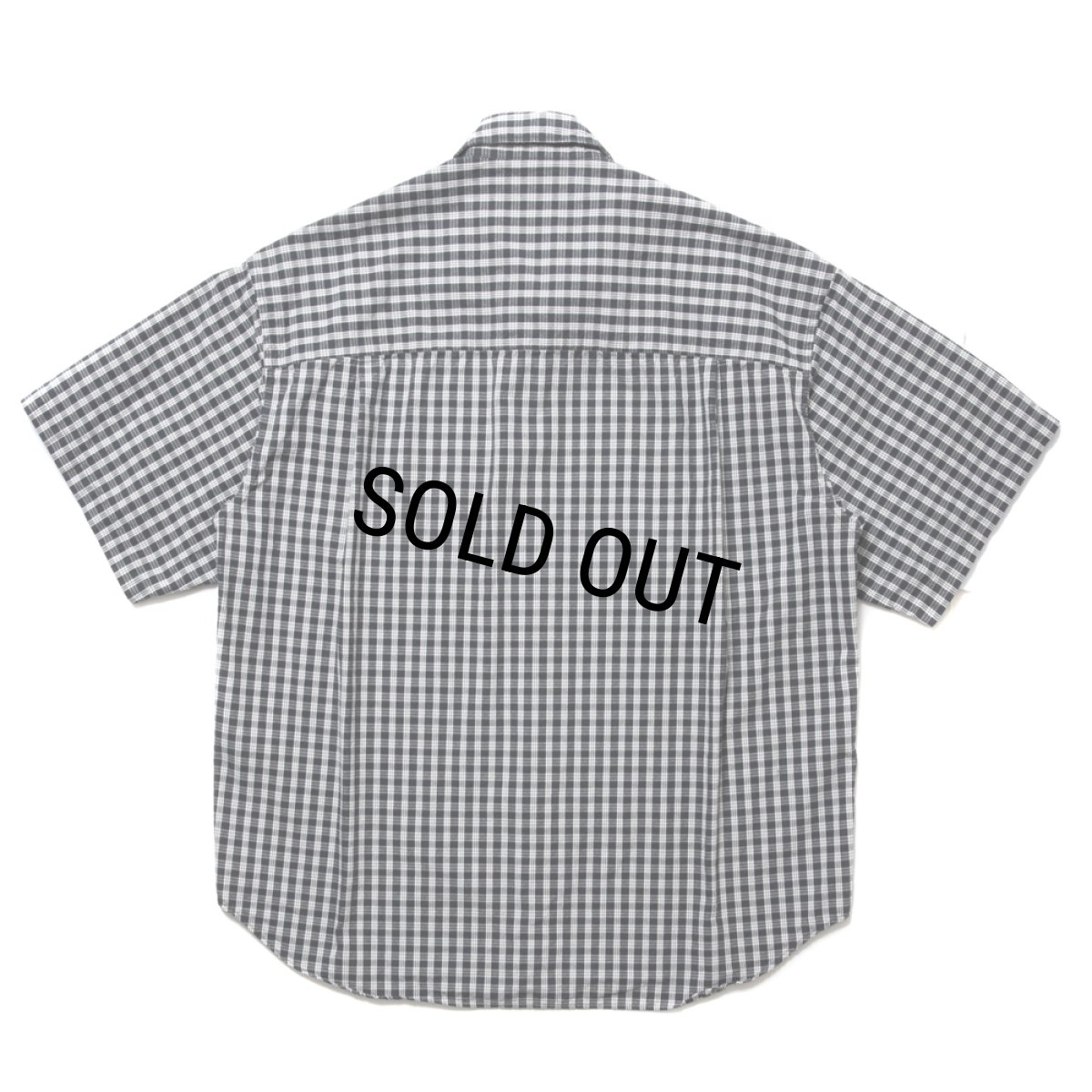 画像2: COOTIE PRODUCTIONS/Dobby Check S/S Shirt（Black）［ドビーチェックシャツ-24春夏］ (2)