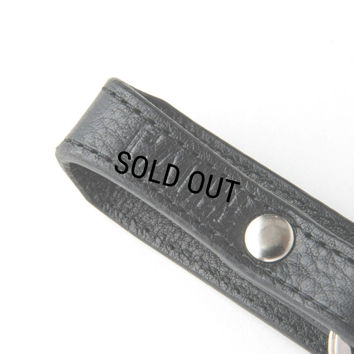 画像4: CALEE/STUDS LEATHER SNAP KEY RING（BLACK）［スナップレザーキーリング-24春夏］ (4)